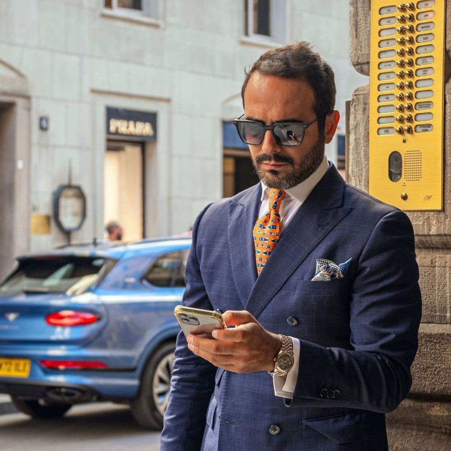 Roveri Eyewear with Andrea Mazzuca fro the new RVS carbon-titanium collection, photoshoot in Milan, Italy.