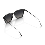 Roveri Eyewear new RVS Nero SS24 Carbon-Titanium Sunglasses Collection Product Page Photo, In Rear 3/4 View.