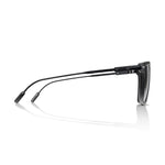 Roveri Eyewear new RVS Nero SS24 Carbon-Titanium Sunglasses Collection Product Page Photo, In Side View.
